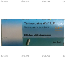 medicament TAMSULOSINE WIN®  LP0,4 MGBoite de 30 gélules à libération prolongée maroc